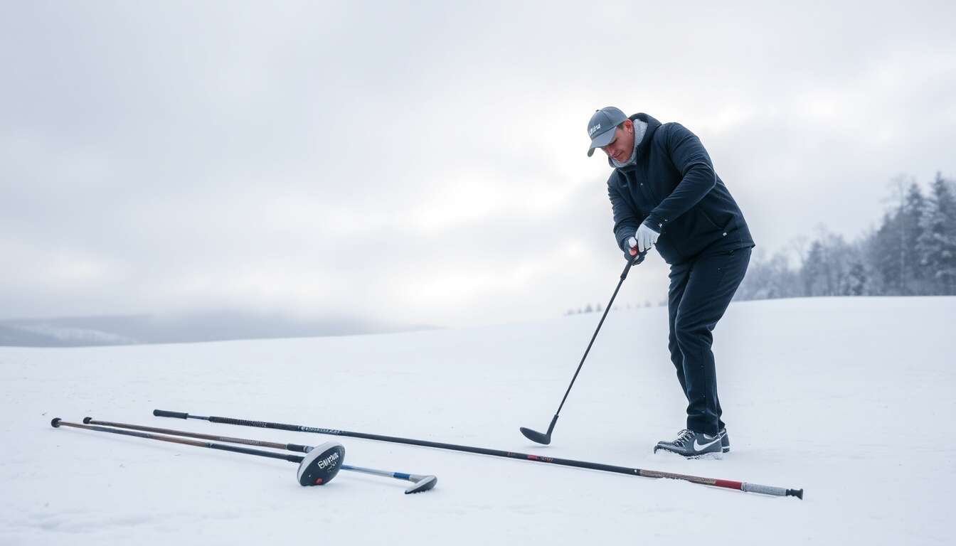 Adapter son matériel de golf hivernal