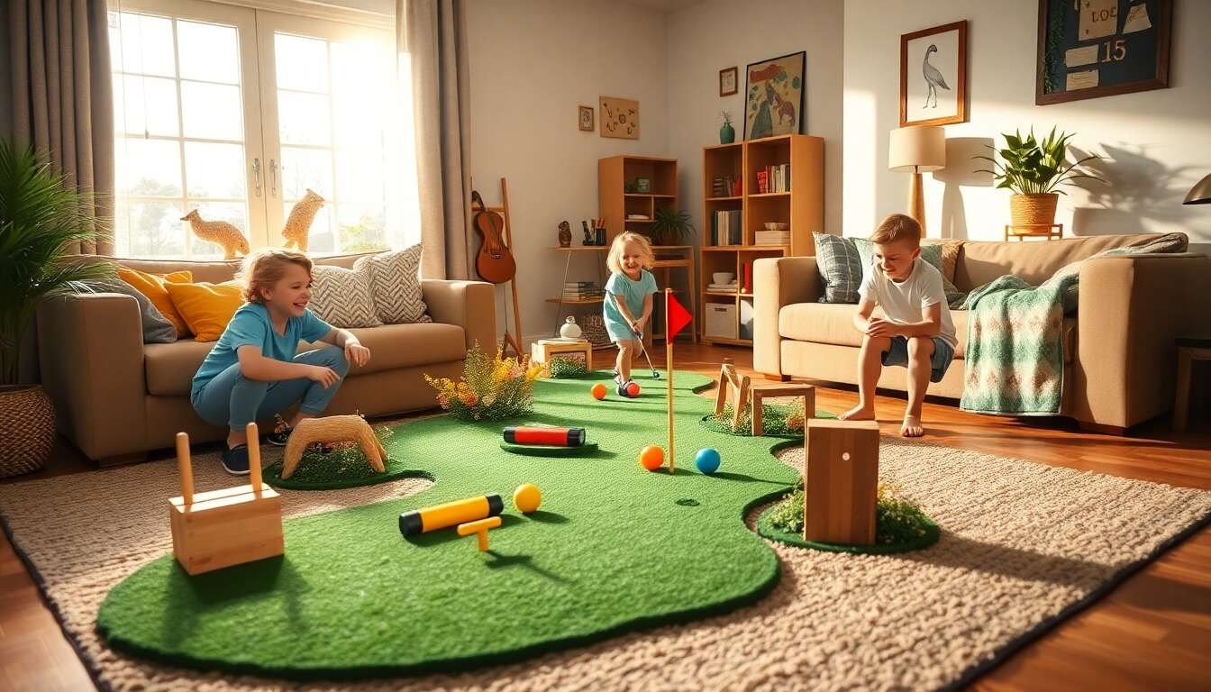 Le mini-golf diy à la maison