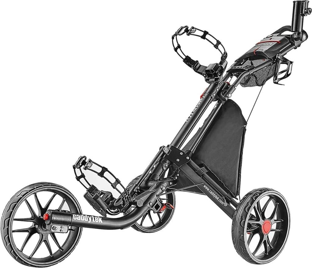Test du chariot de golf EZ-Fold CaddyTek : efficacité à 3 roues