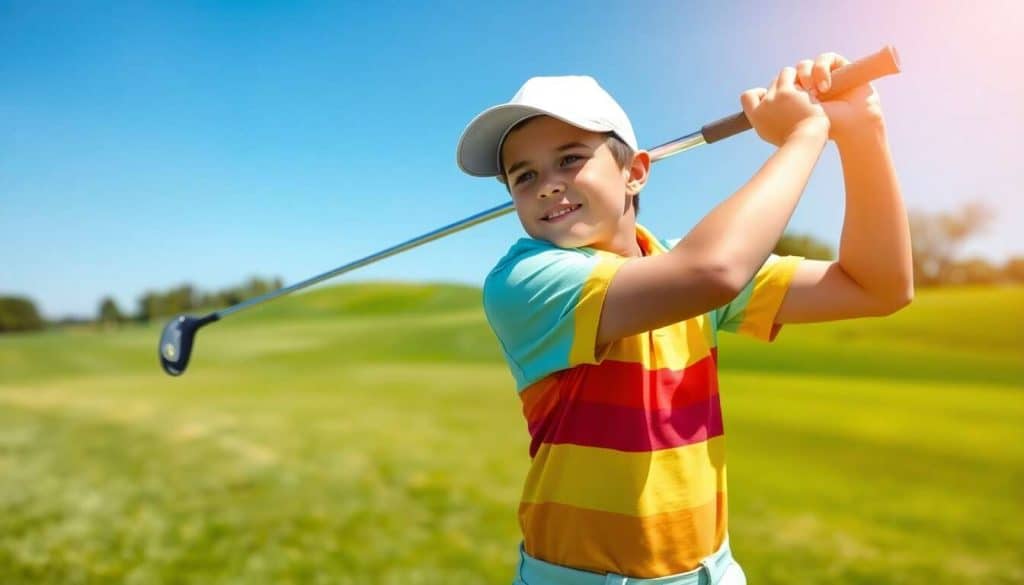 Tendances des polos colorés dans le golf junior