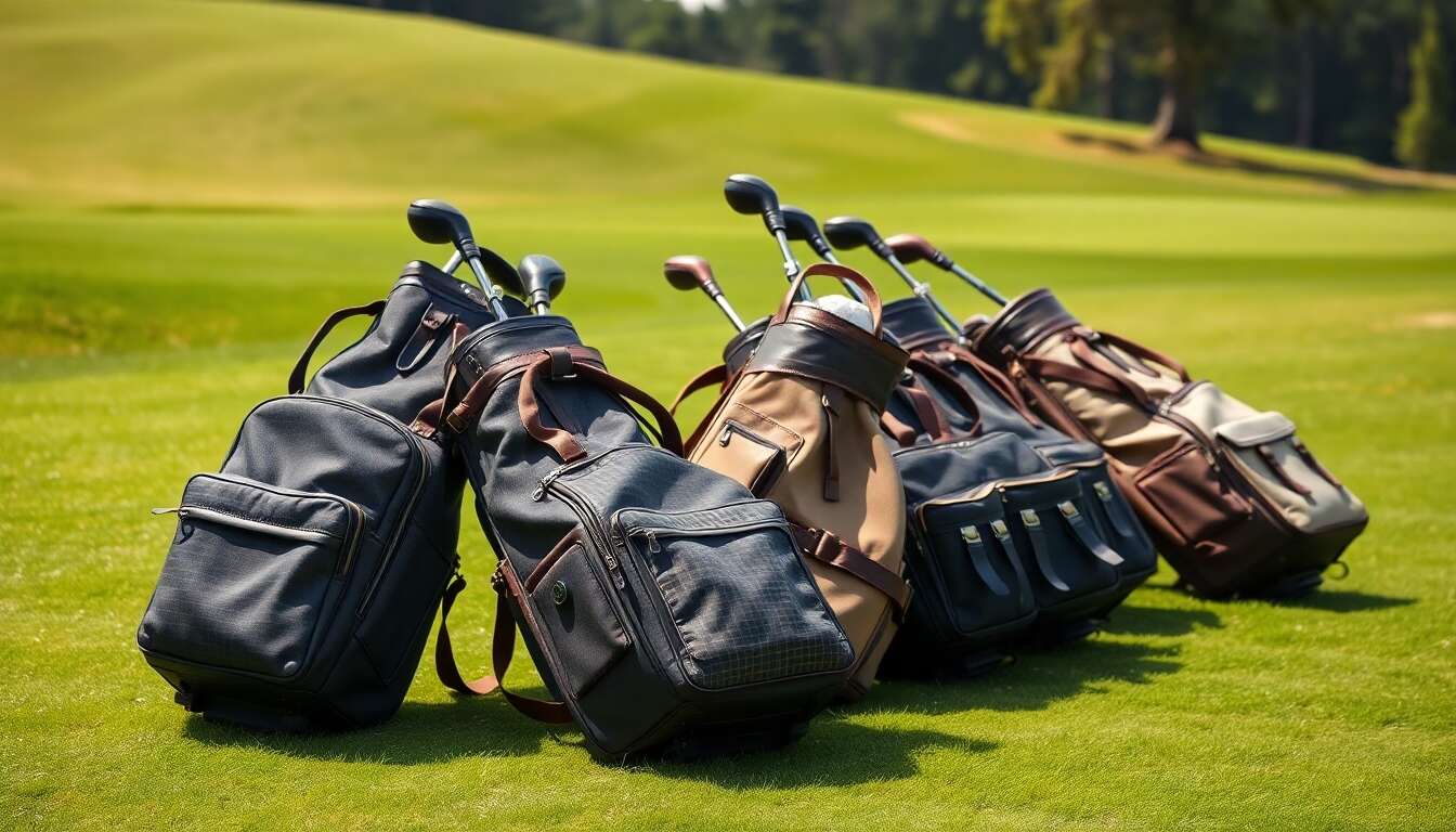 Les matériaux classiques pour sacs de golf