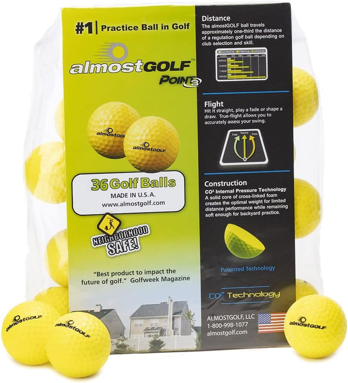 Test : balles de golf AlmostGolf pour entraînement