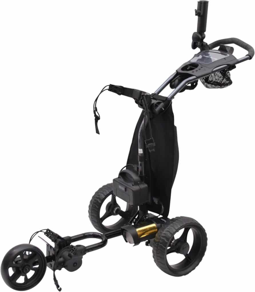 Test du chariot de golf électrique Trolem eFALL Can Brake : pliable et performant