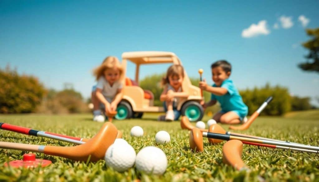 Jouets éducatifs sur le thème du golf pour les futures prodiges