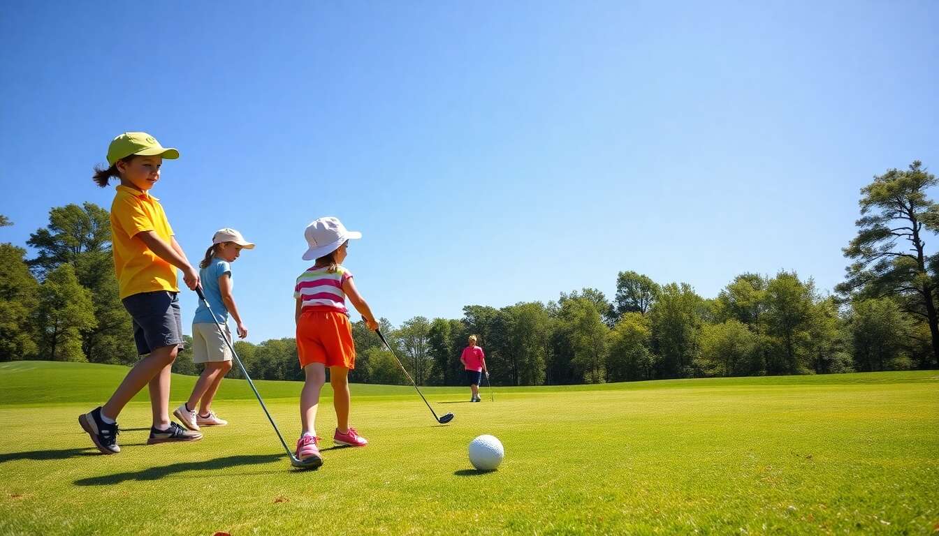 Les bénéfices des stages de golf pour enfants