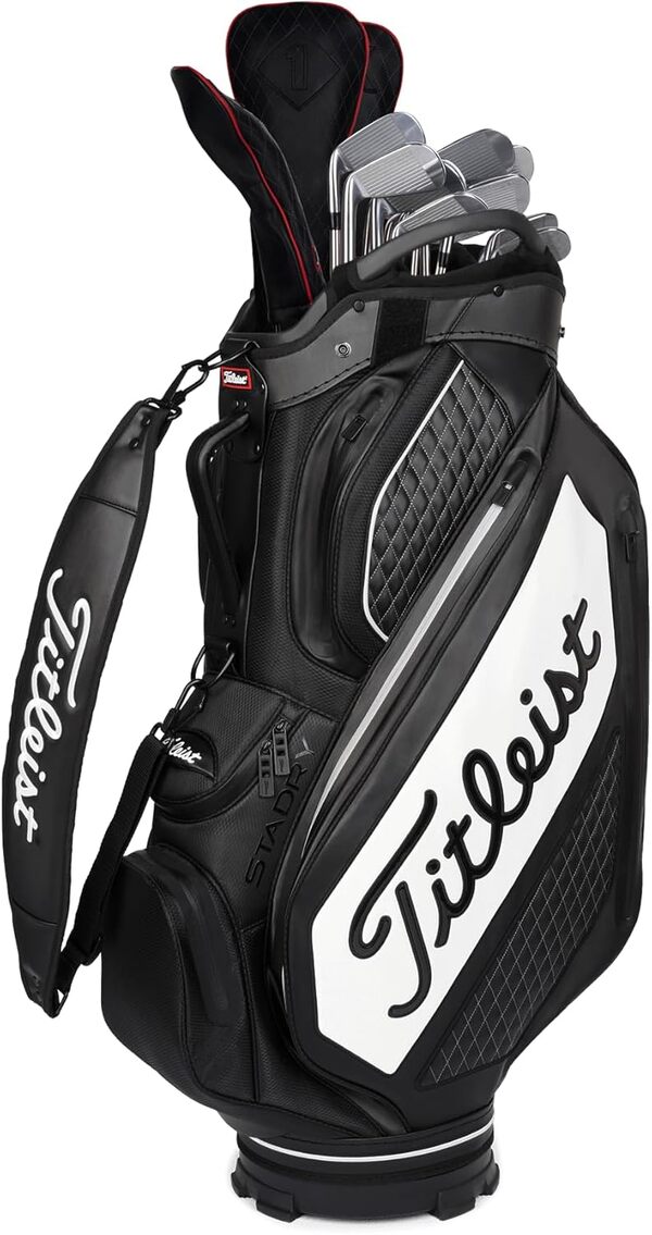 Titleist Tour Series Premium, Sac de Golf Unisexe Adulte, Noir/Blanc, Taille Unique