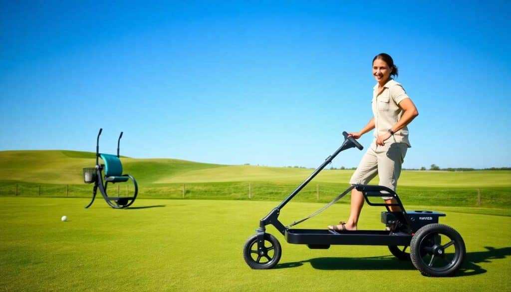 Sélection des meilleurs chariots pliables pour golfeurs