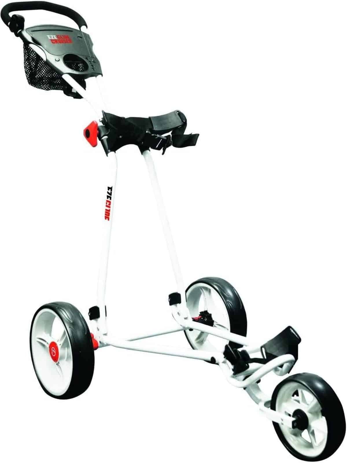 Test du chariot de golf à 3 roues EZE Glide Cruise blanc