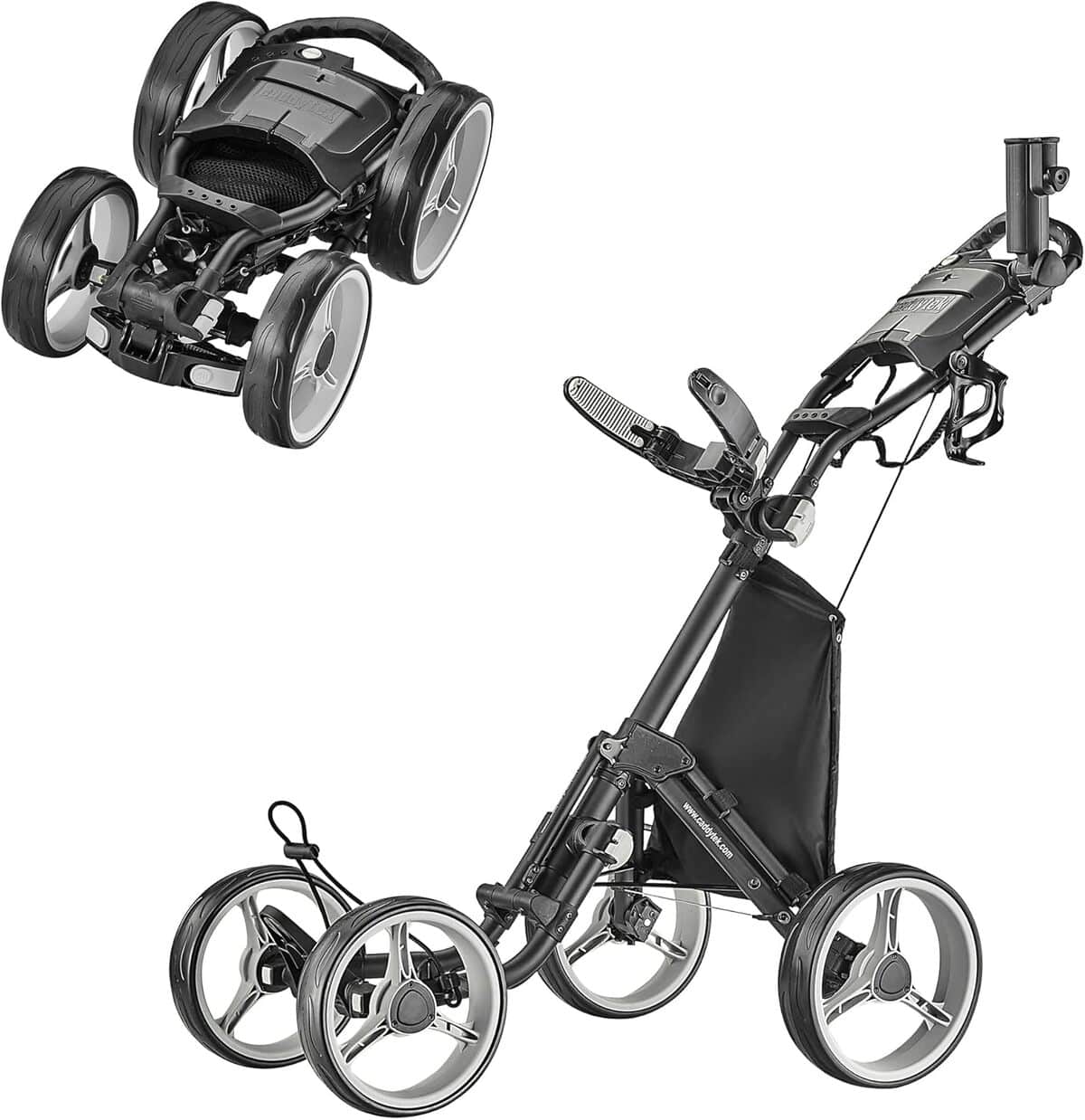 Test du chariot de golf CaddyTek Explorer V8 4 roues