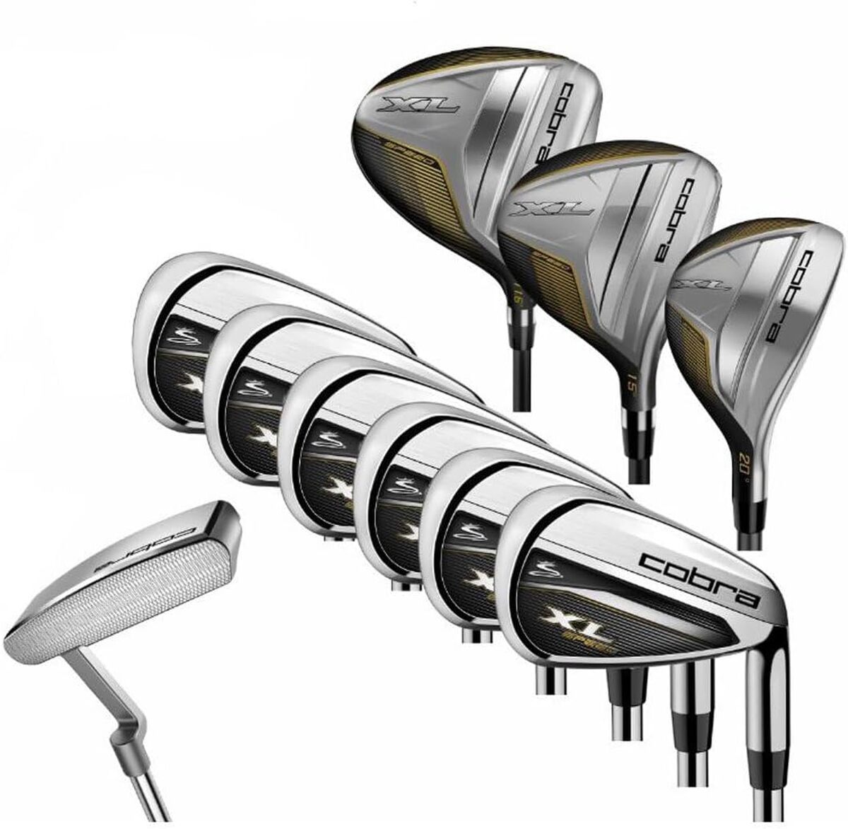 Test du set de golf Cobra right handed pour homme, argenté XL