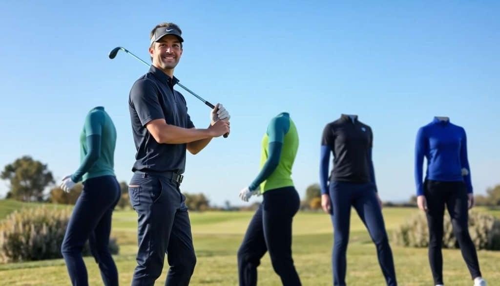 Comparatif : vêtements de golf et performance sportive