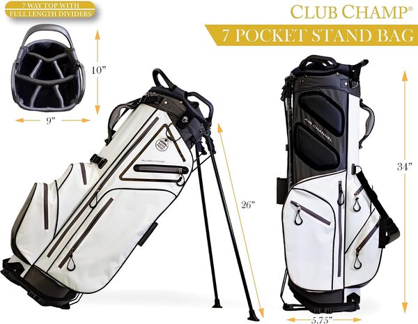 Club Champ Sac de Golf étanche avec Support