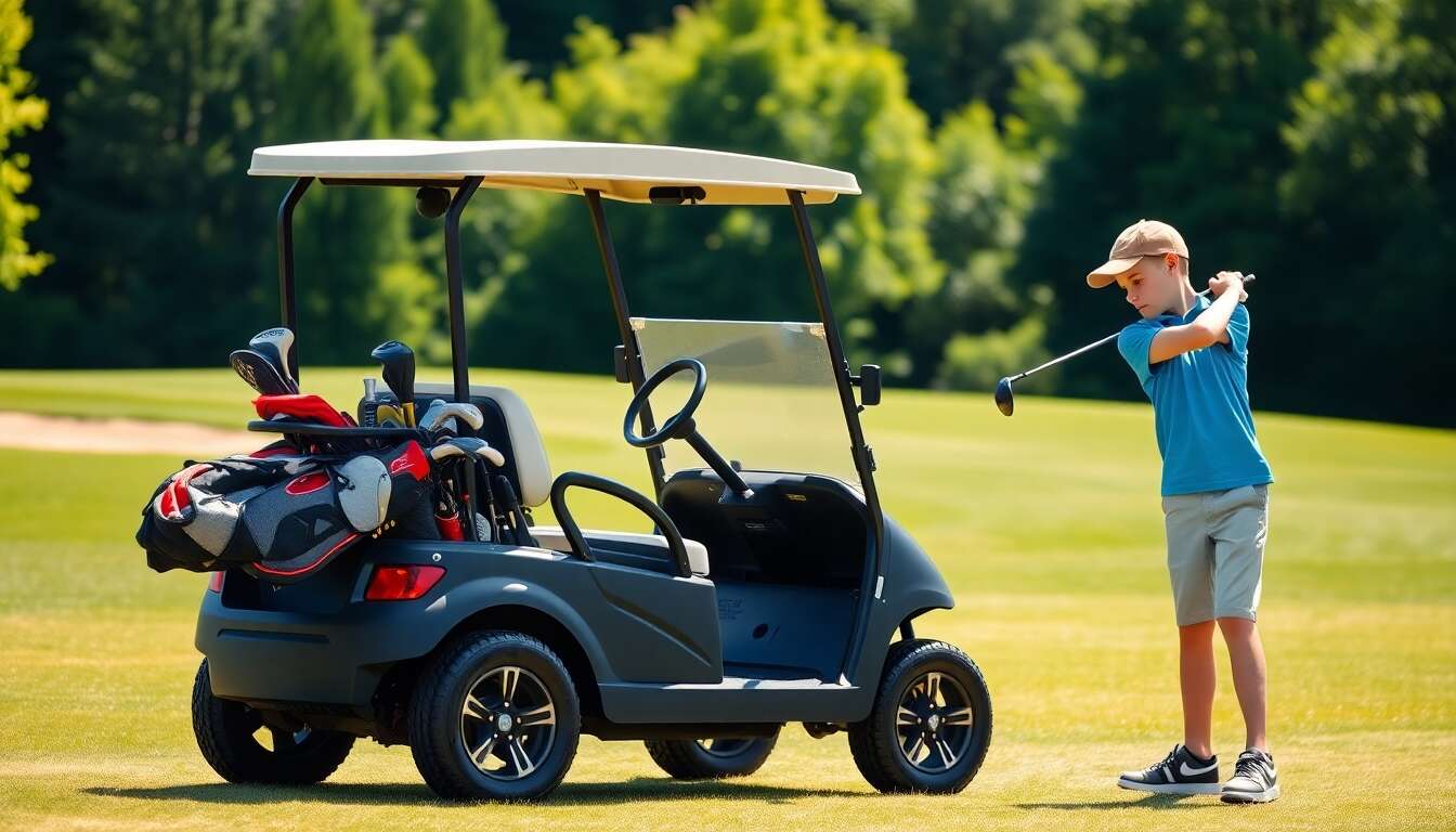 Choisir le bon type de chariot pour les jeunes golfeurs
