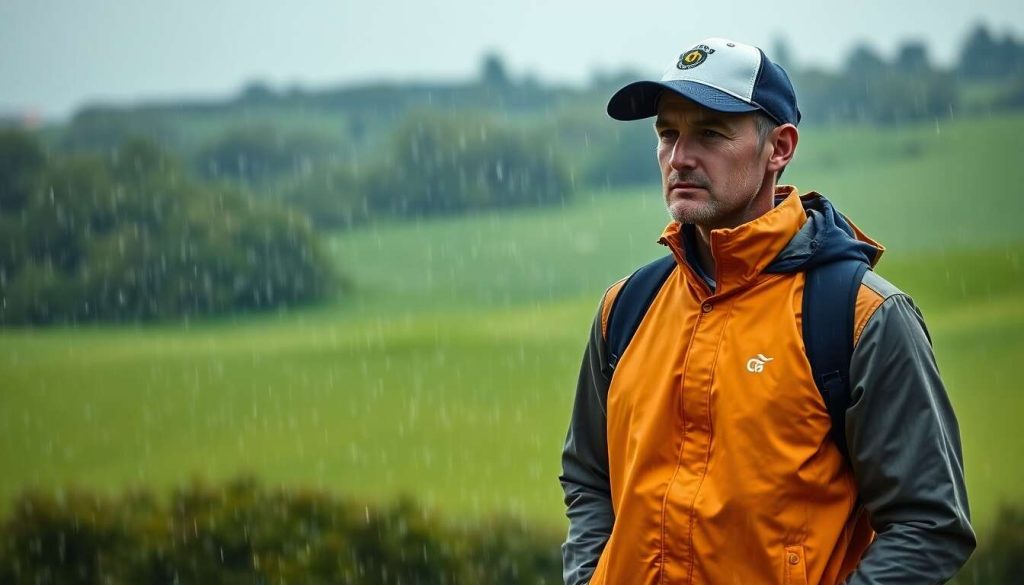 Tenues imperméables pour affronter la pluie sur le green