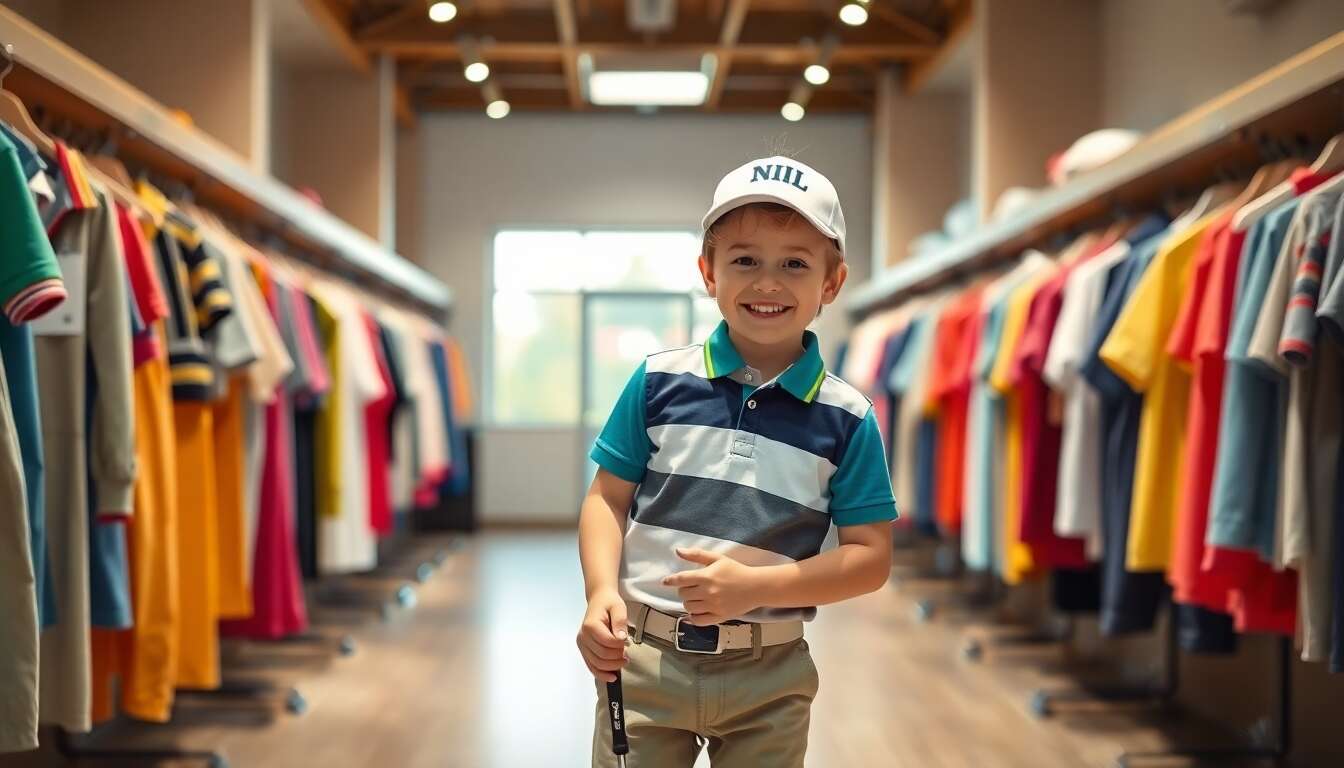 Utiliser un tableau de taille pour choisir la tenue de golf idéale