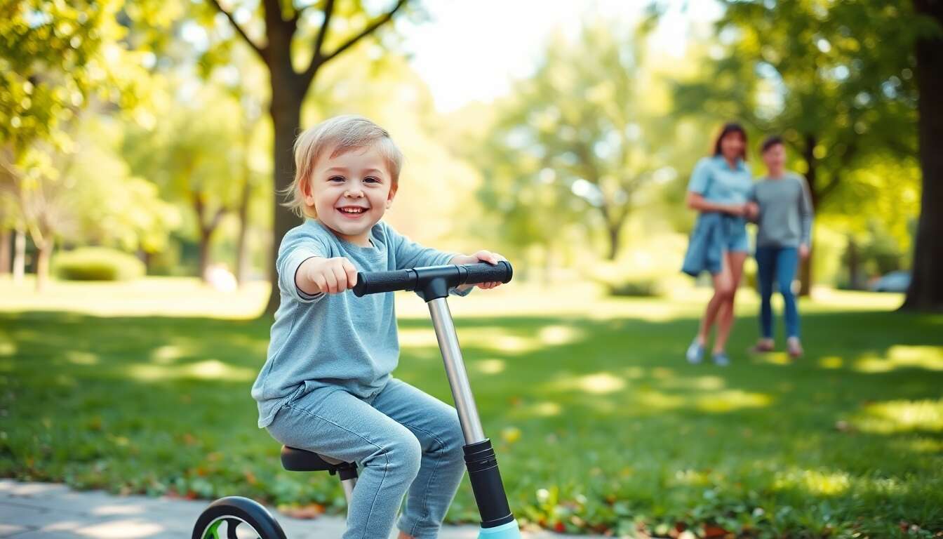 Opter pour des trottinettes maniables d&egrave;s le plus jeune &acirc;ge