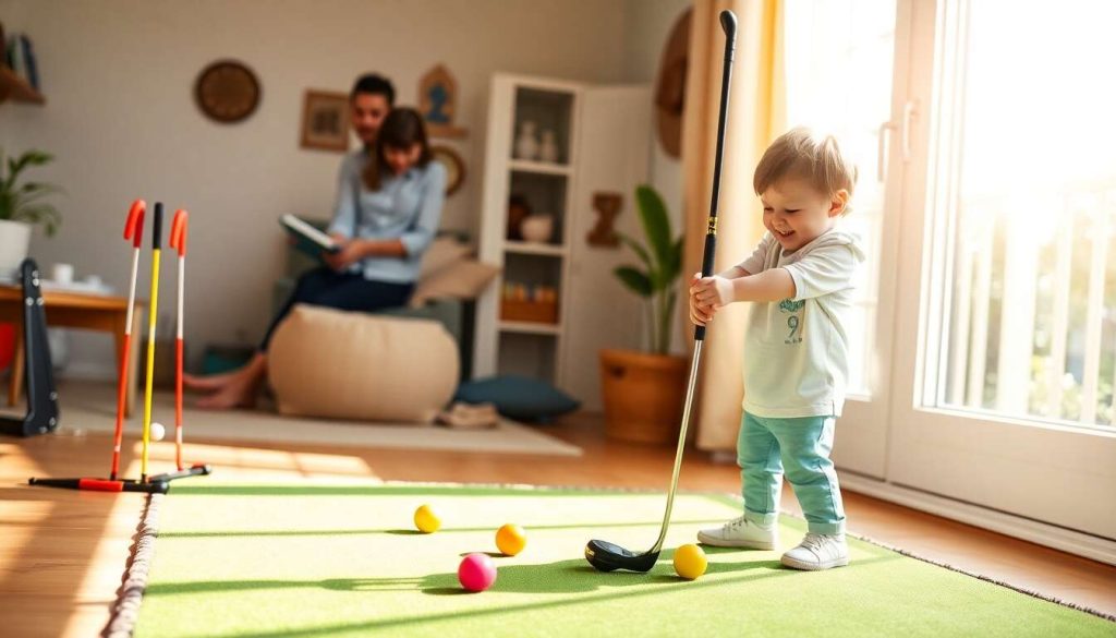 Tapis d'entraînement de golf à domicile pour enfants