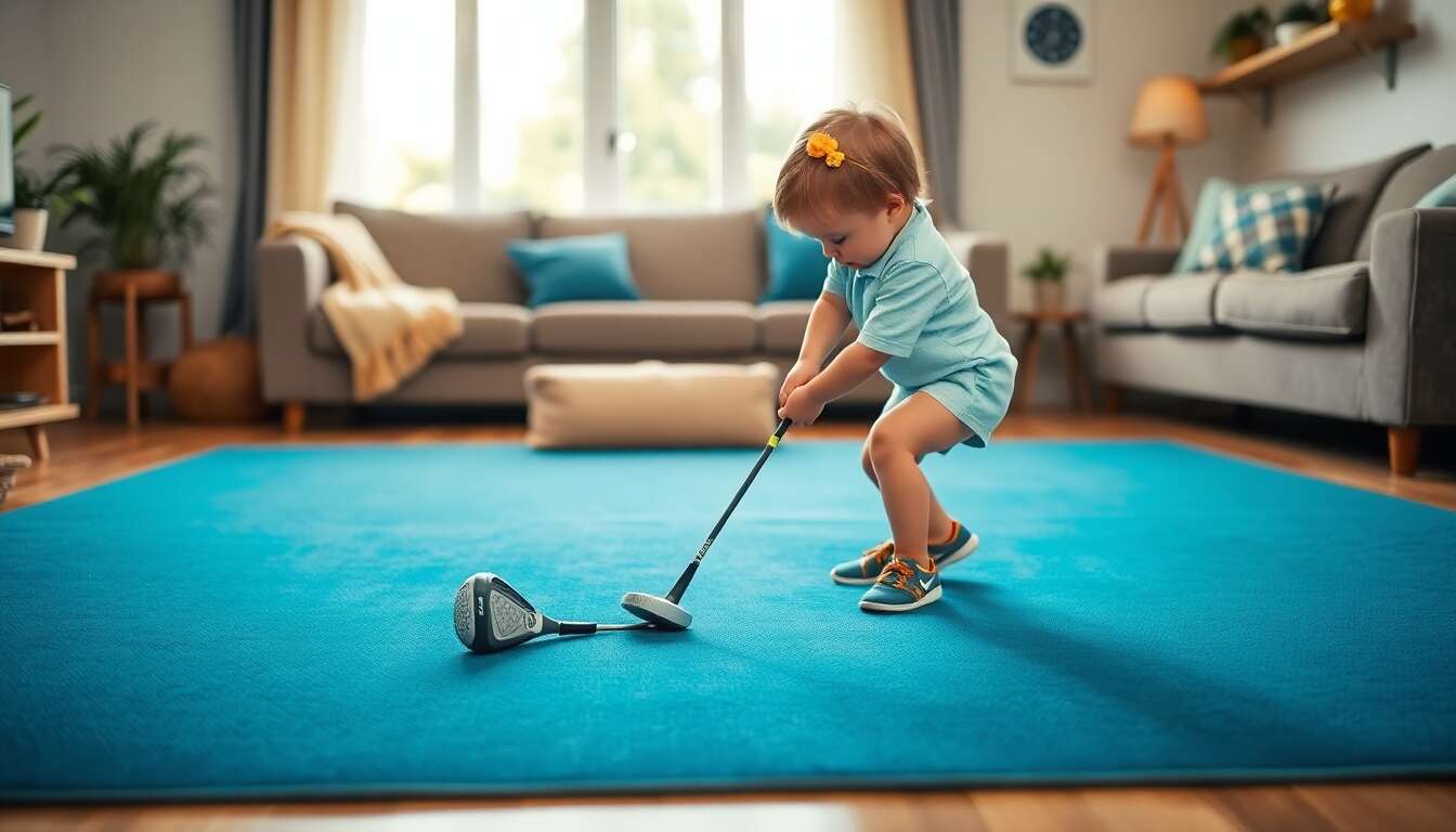 Introduction aux tapis d'entra&icirc;nement de golf pour enfants