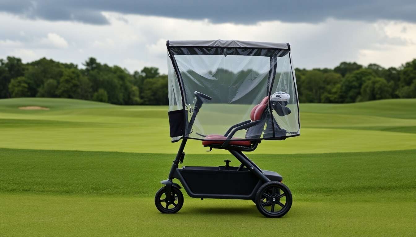 Choisir la housse de pluie adapt&eacute;e pour votre chariot de golf