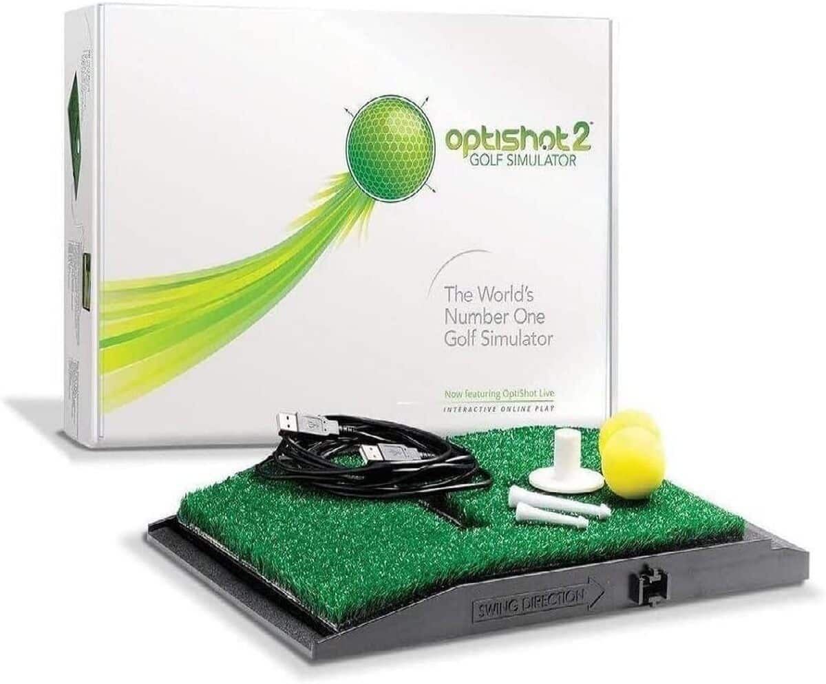 Test de l'Optishot2 simulateur de golf multicolore