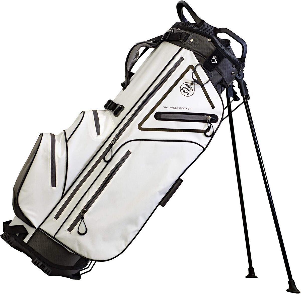 Test du sac de golf imperméable Club Champ : rouge/blanc/bleu