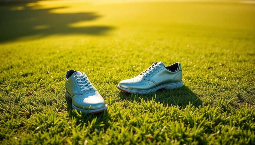Choix stratégique : chaussures adaptées au terrain de golf