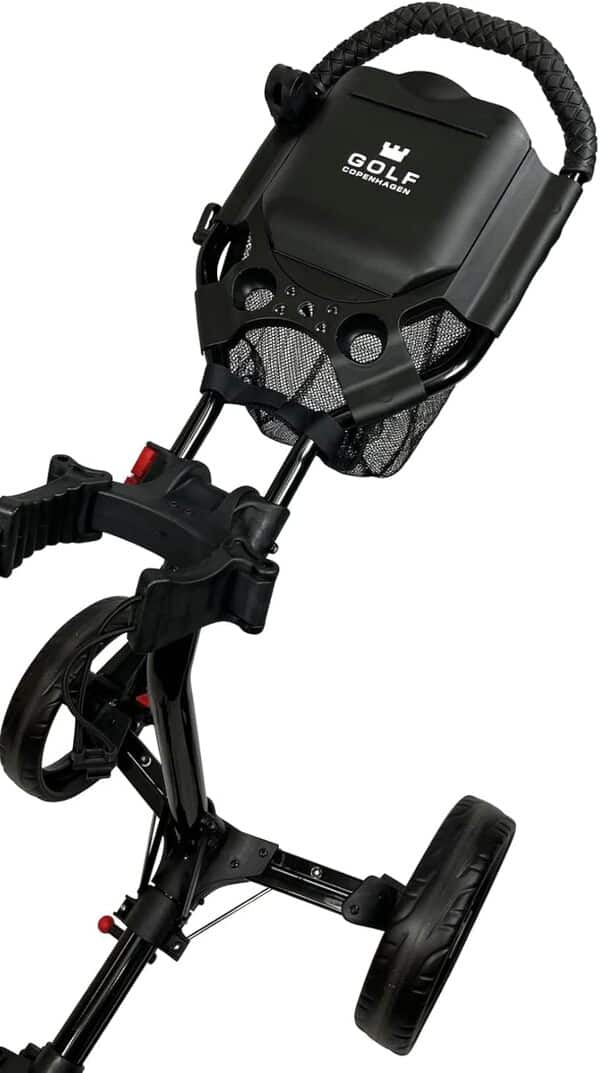 GOLF COPENHAGEN Chariot de golf pliable très fonctionnel avec poignée ergonomique
