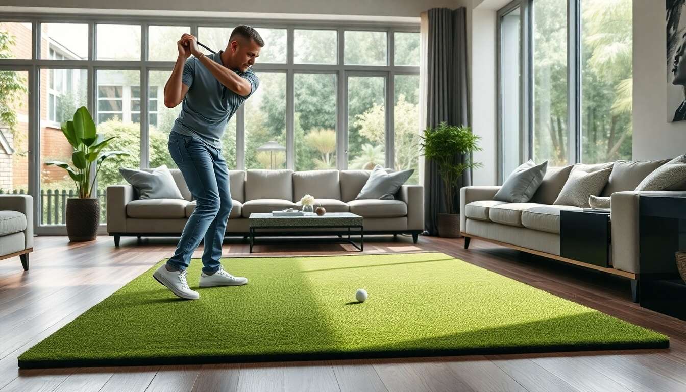Perfectionner sa technique de swing avec un tapis adapt&eacute;