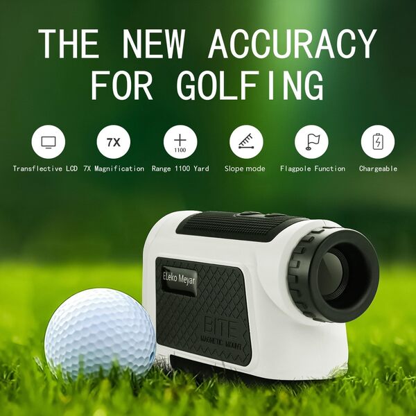 Télémètre de golf de 9100 m avec vision claire, télémètre professionnel multifonction – Rechargeable, précis, polyvalent et ergonomique – Idéal pour le golf, la chasse, et plus encore