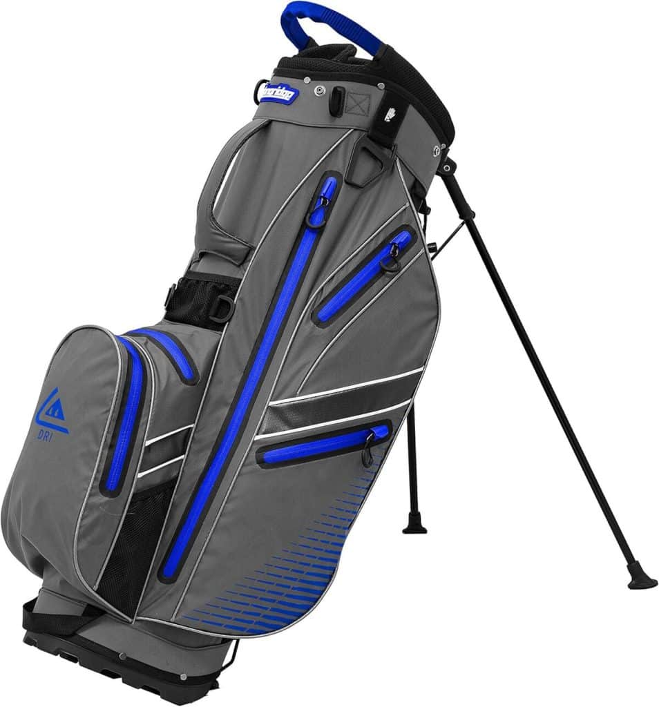 Test du sac de golf Longridge étanche Grey/R_Blue