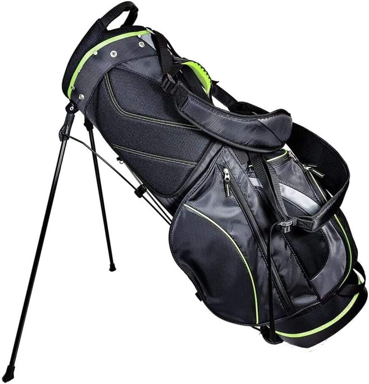 Test du support pour sac de golf Club Champ Deluxe JR1284 noir/vert