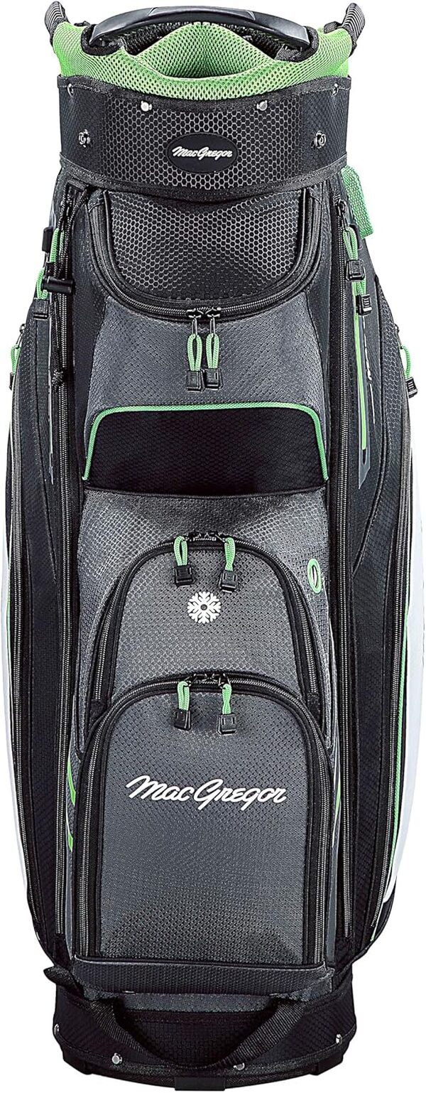 MACGREGOR Principal Sac pour Chariot de Golf de 25,4 Cm, 14 Compartiments avec Séparateurs et 9 Poches Mixte
