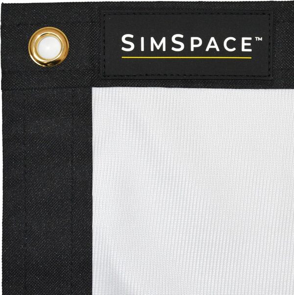 SimSpace Elite Écran D'impact pour Simulateur De Golf - Ecran De Projection Premium pour Simulateur De Golf à Domicile, Construction Monocouche De Haute Qualité, 3,3 x 2,525 mètres