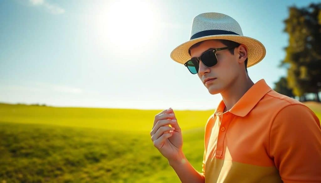 Protections solaires pour jeunes golfeurs