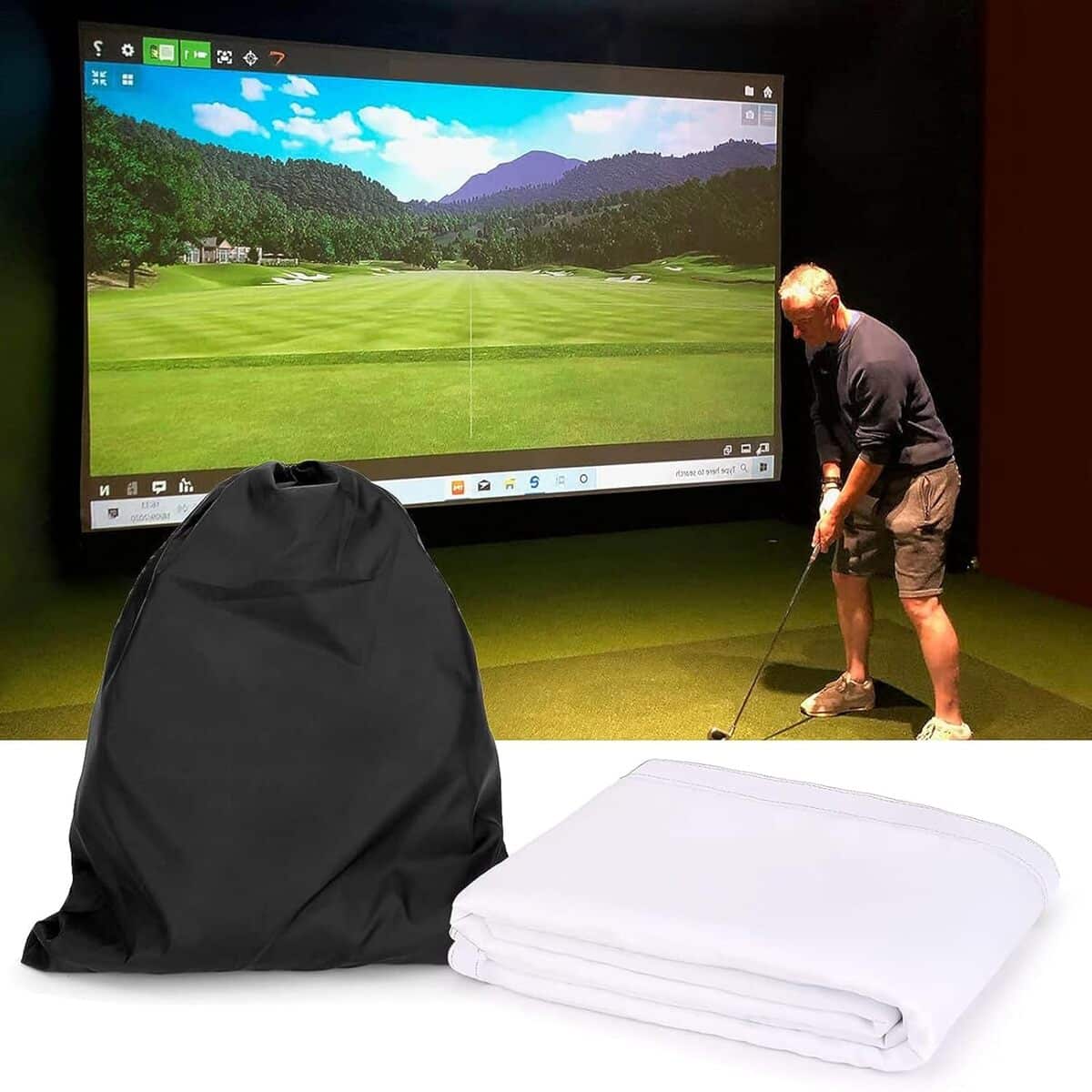 Test de l'écran d'impact pour simulateur de golf : efficace et pratique
