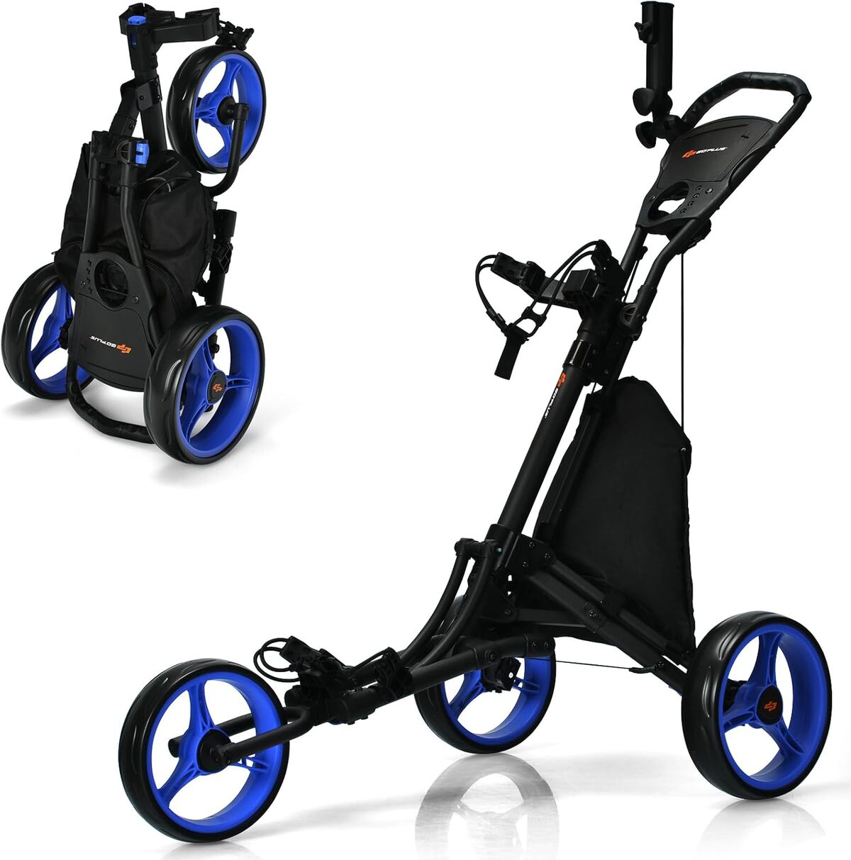 Test du chariot de golf à 3 roues GYMAX : robustesse et praticité