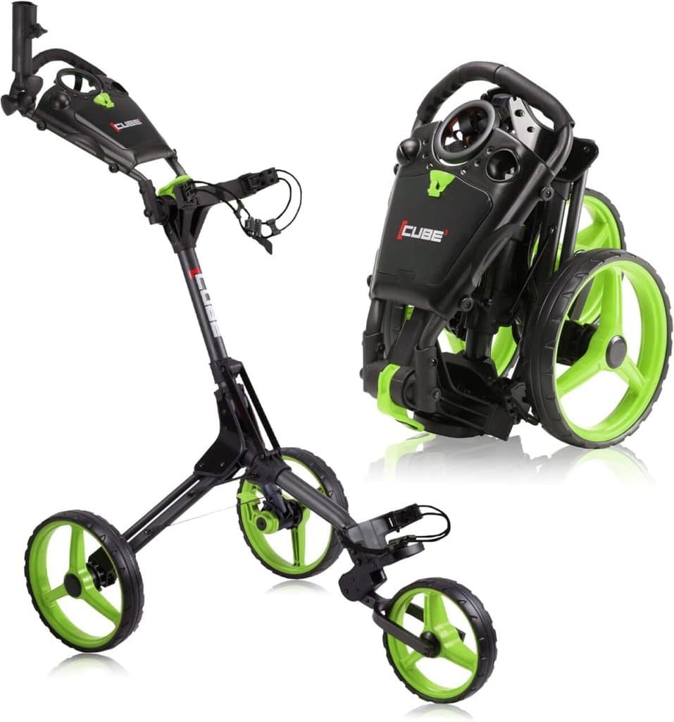 Test du chariot de golf Cube : le plus compact et léger