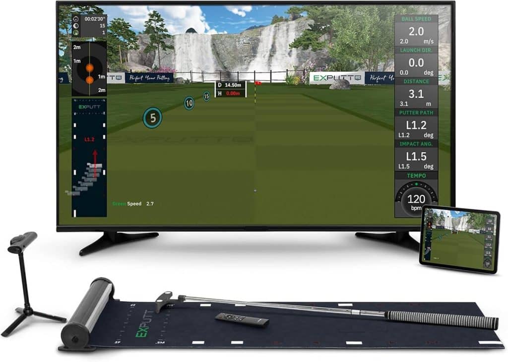 Test du simulateur de golf ExPutt Ex500d : précision et sensations