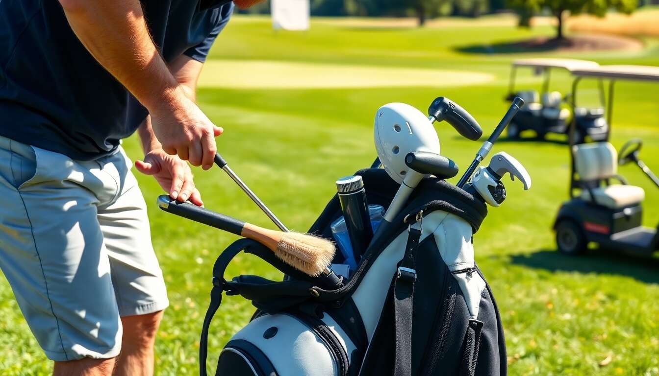 Nettoyer l'int&eacute;rieur et l'ext&eacute;rieur de son sac de golf