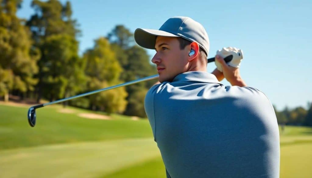 Écouteurs sans fil pour golfer en musique