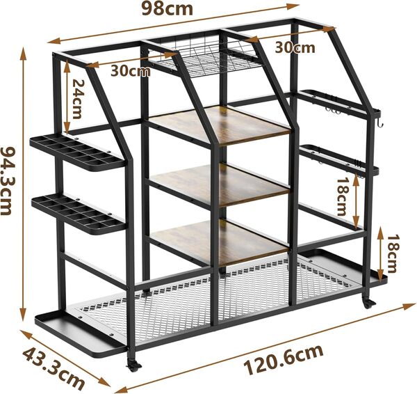 DFENG Sacs de golf - Organiseur de clubs de golf - Porte-sac de golf extra large avec roulettes - Étagère de sac de golf stable pour 2 sacs de golf - Accessoires de golf - Étagère de rangement