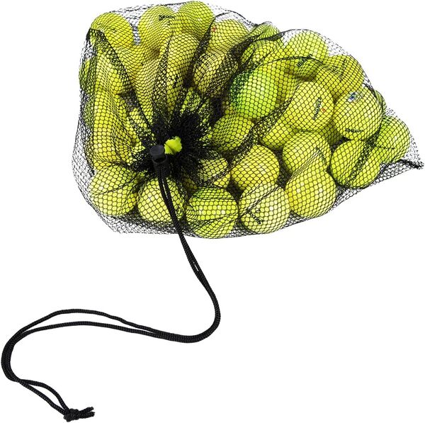 Clean Green Golf Balls Lot de 48 balles de golf recyclées de couleur jaune usagées en vrac - Avec 48 balles de golf fluo et sac de transport en maille