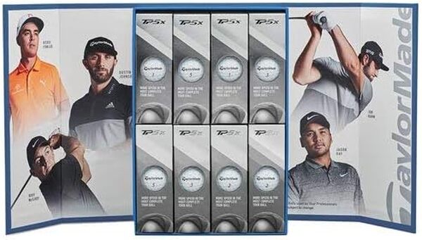 TaylorMade TP5x Balle de golf 3 + 1 (4 douzaines), blanc, 3 + 1 douzaine