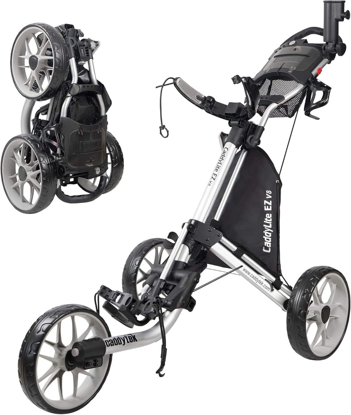 Test du chariot de golf CaddyTek Caddylite EZ V8 : praticité sur 3 roues