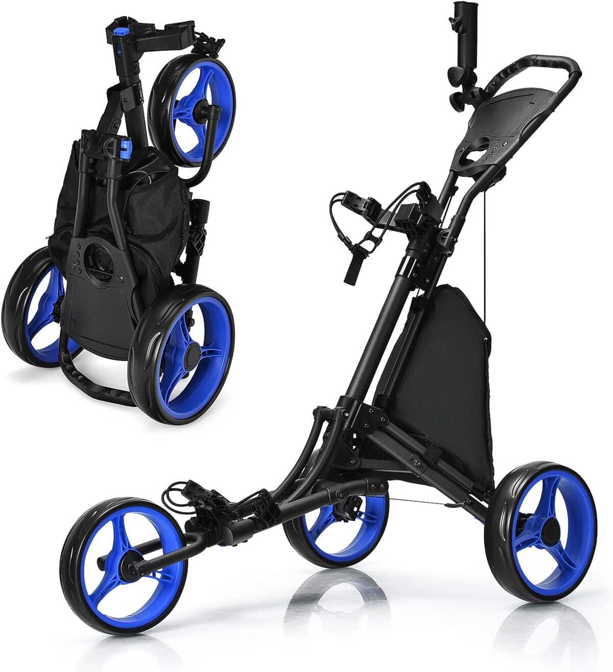Test du chariot de golf pliable Goplus 3 roues : performance et praticité