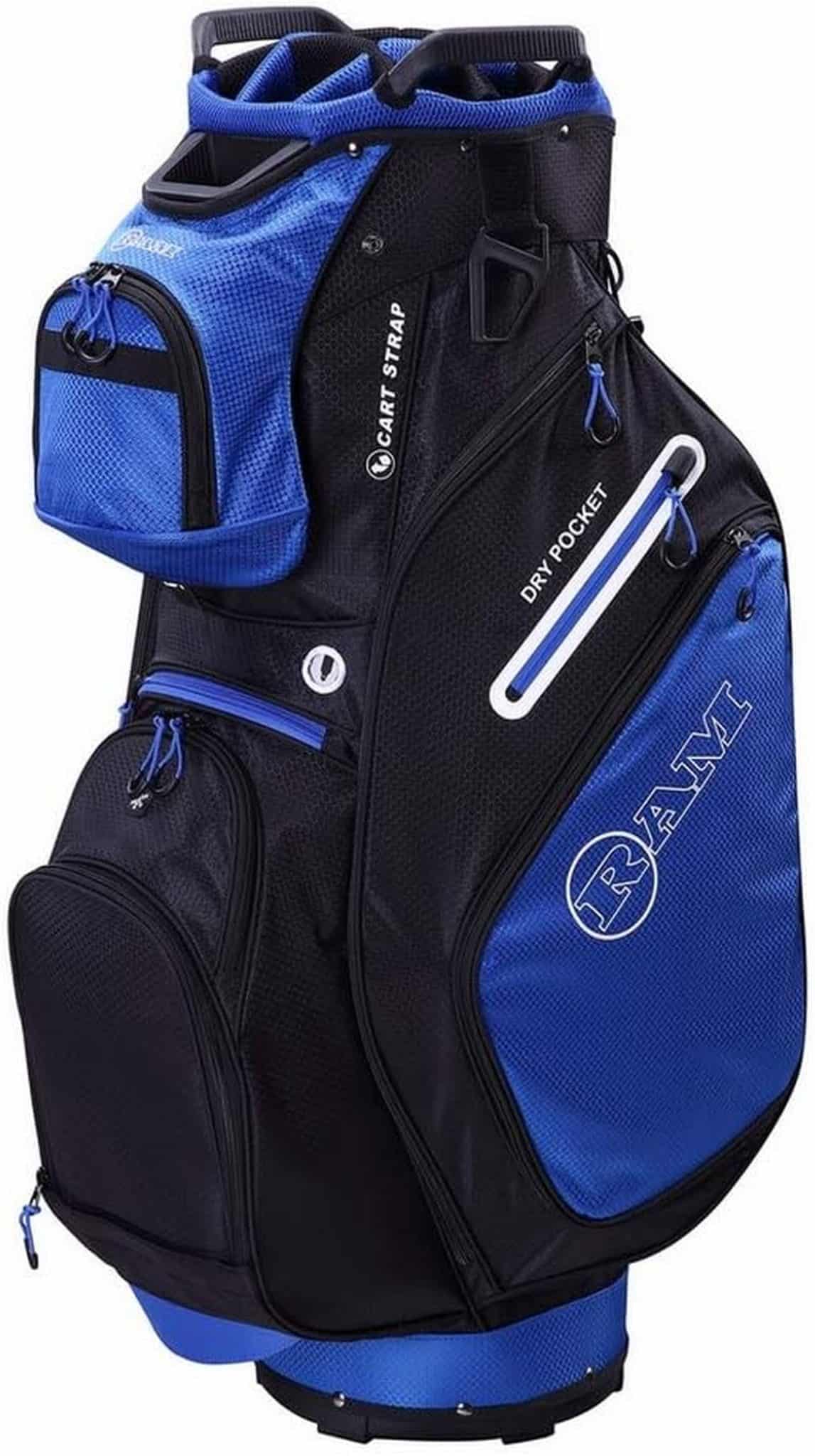 Test du sac de golf chariot RAM FX Deluxe 14 compartiments noir/gris