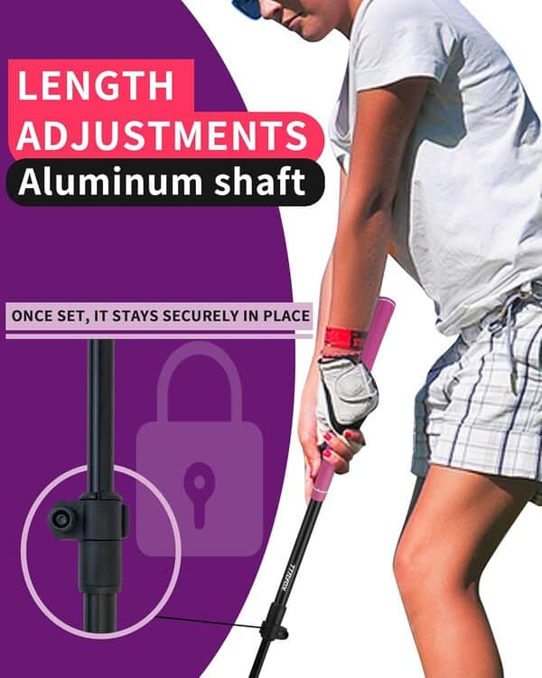 KOFULL Putters de golf 4 couleurs, mini putters de golf réglables à hauteur parfaite, putters bidirectionnels pour droitier ou gaucher