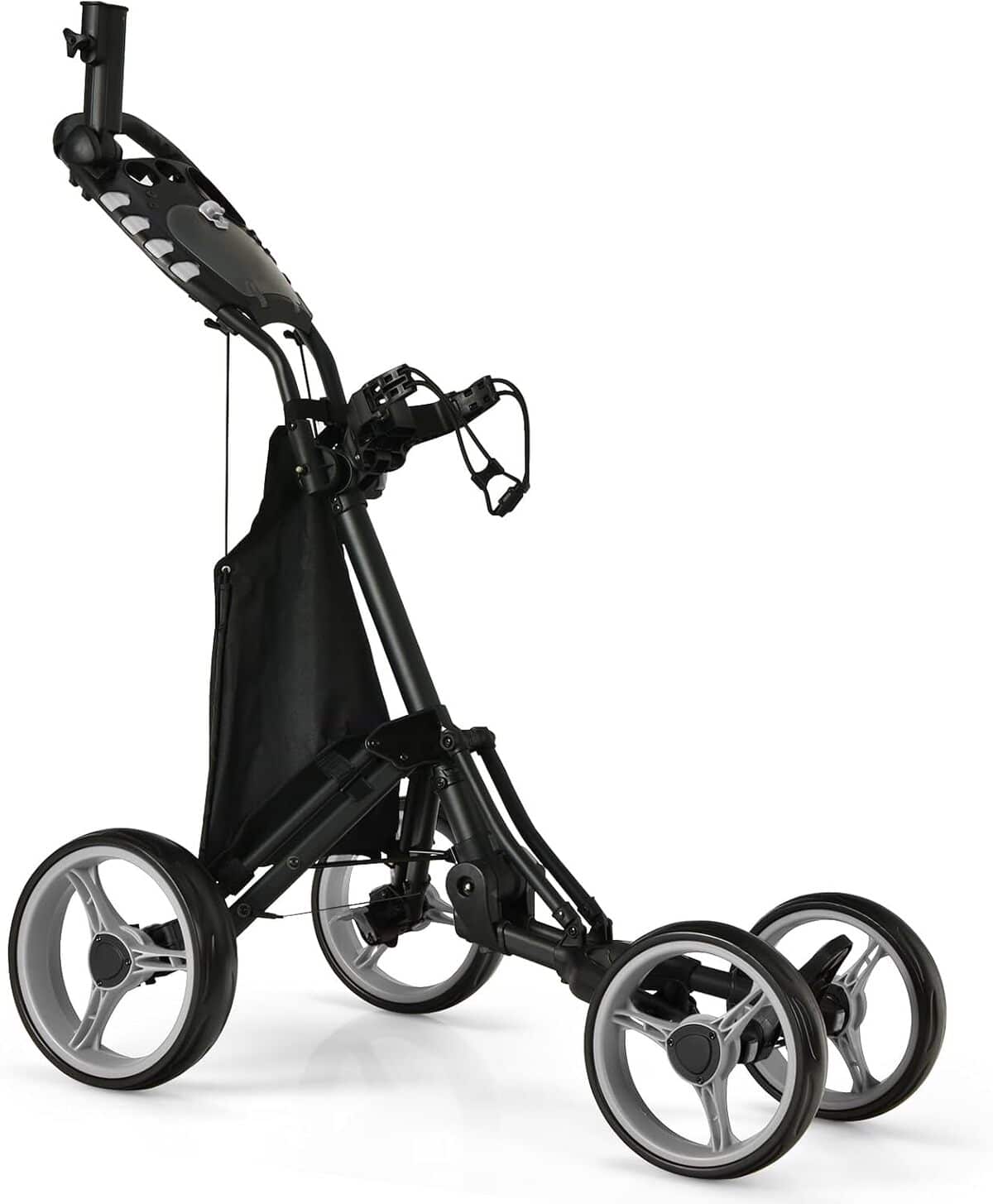 Test du chariot de golf pliable GYMAX à 4 roues