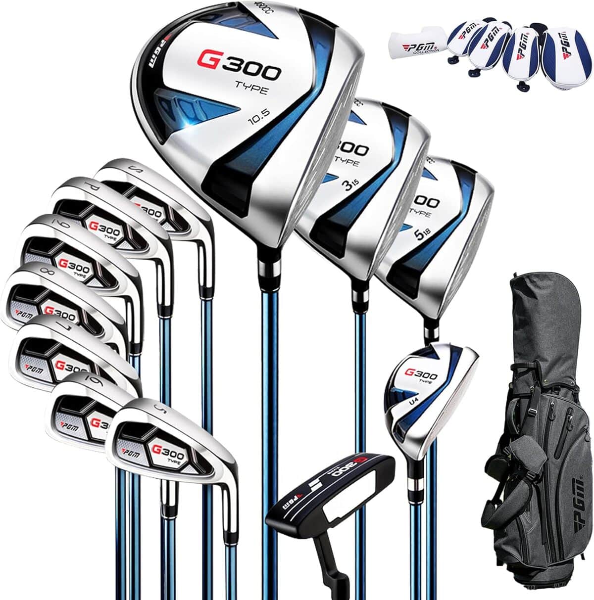 Test du pack complet PGM MTG025-2 : clubs et accessoires de golf pour homme