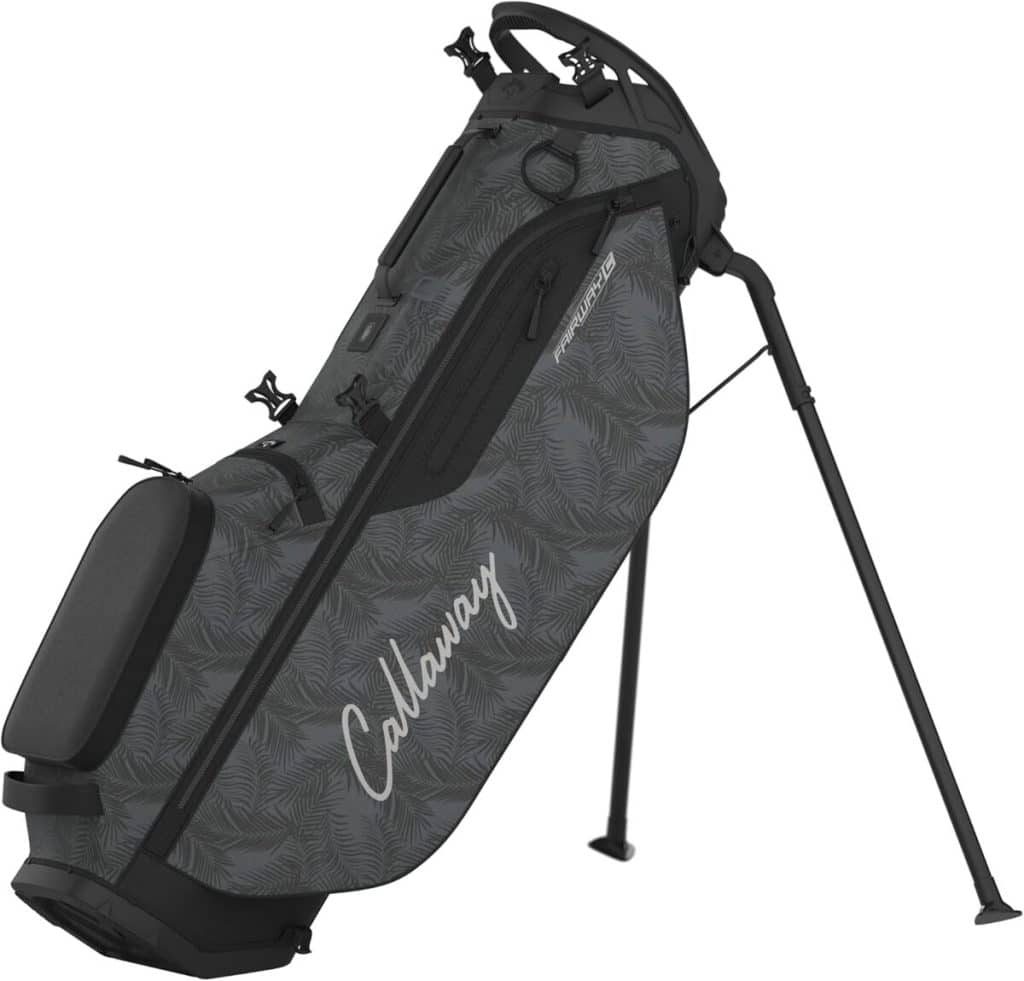 Test du sac Callaway Golf Fairway C 2025 : motif palmiers noirs et légèreté